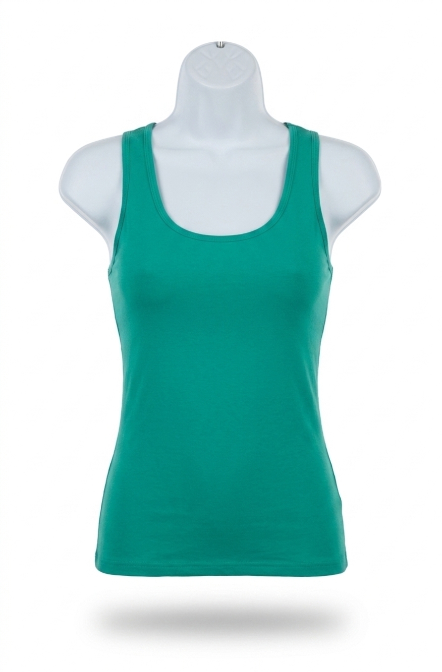 NEW ANGEL bra-friendly tank top in teal